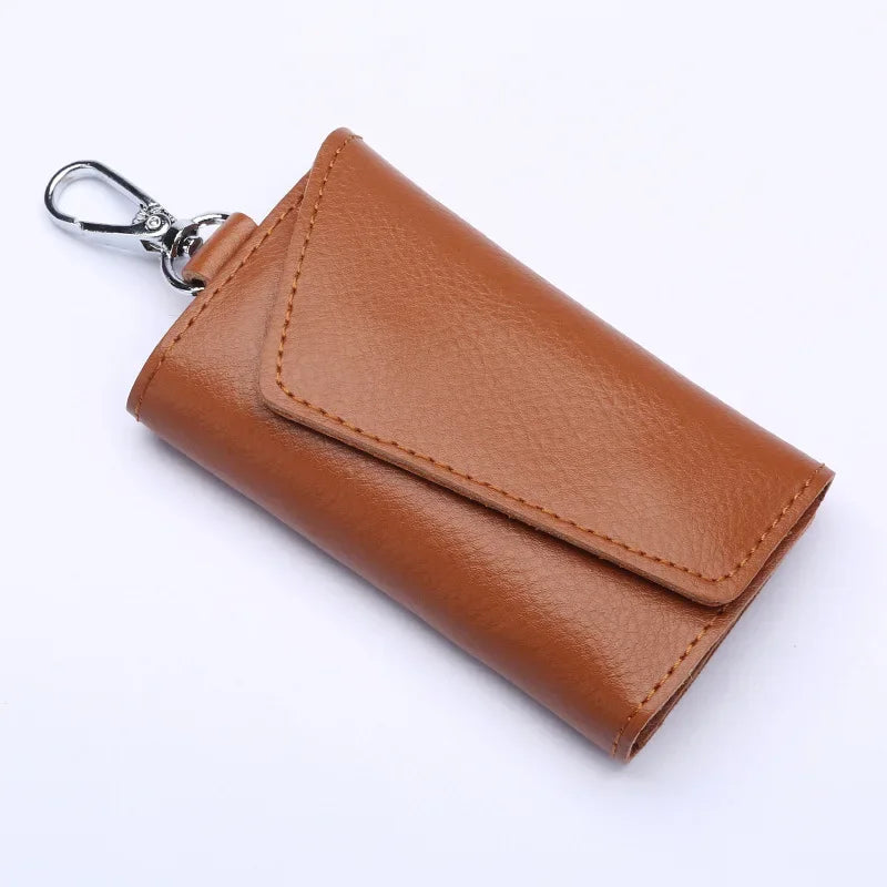 נרתיק מפתחות מעור עם לחצנים – תמונה 4