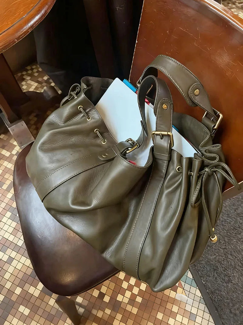 תיק טוט גדול עם שרוך קשירה – תמונה 5