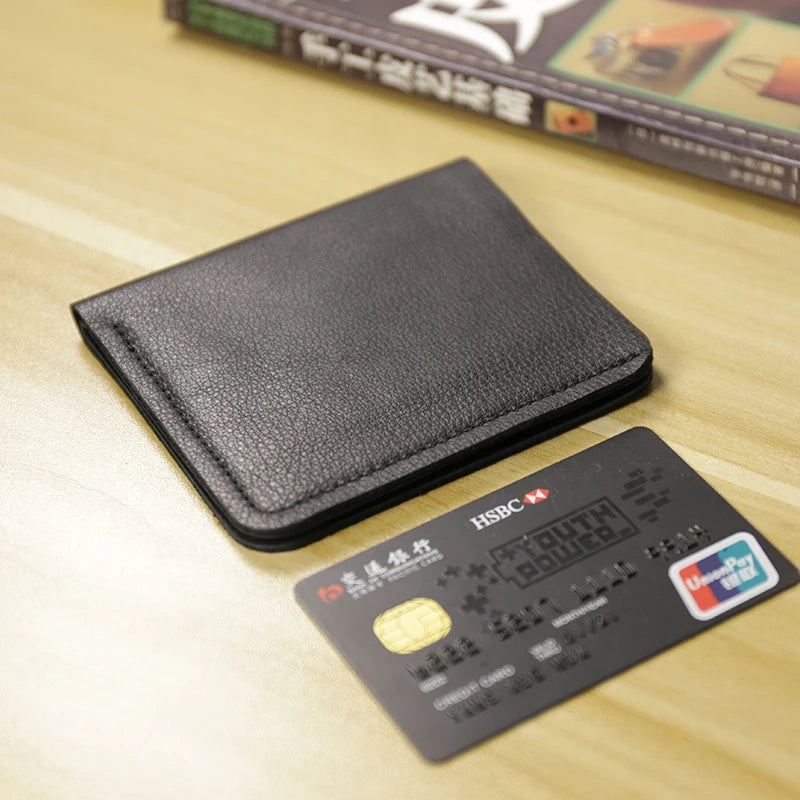 ארנק מתקפל דק לגבר מעור בקר