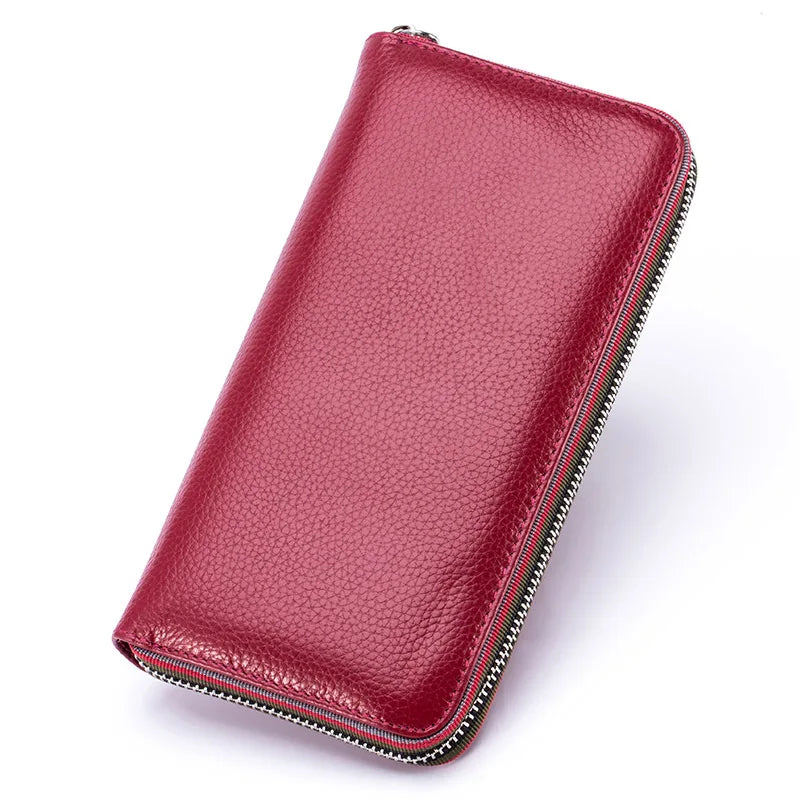 ארנק רוכסן ארוך מעור בקר – תמונה 7